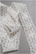 Bridal lace trim/ off-white wedding lace trim/ bridal lace belt/ elegant bridal lace/ bridal lace trim/ T20-084