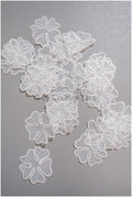 30pcs. Lace flowers for sewing/ 3D flower lace applique/ wedding dress lace applique/ bridal lace// A20-192