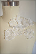 30pcs. Lace flowers for sewing/ 3D flower lace applique/ wedding dress lace applique/ bridal lace// A20-192