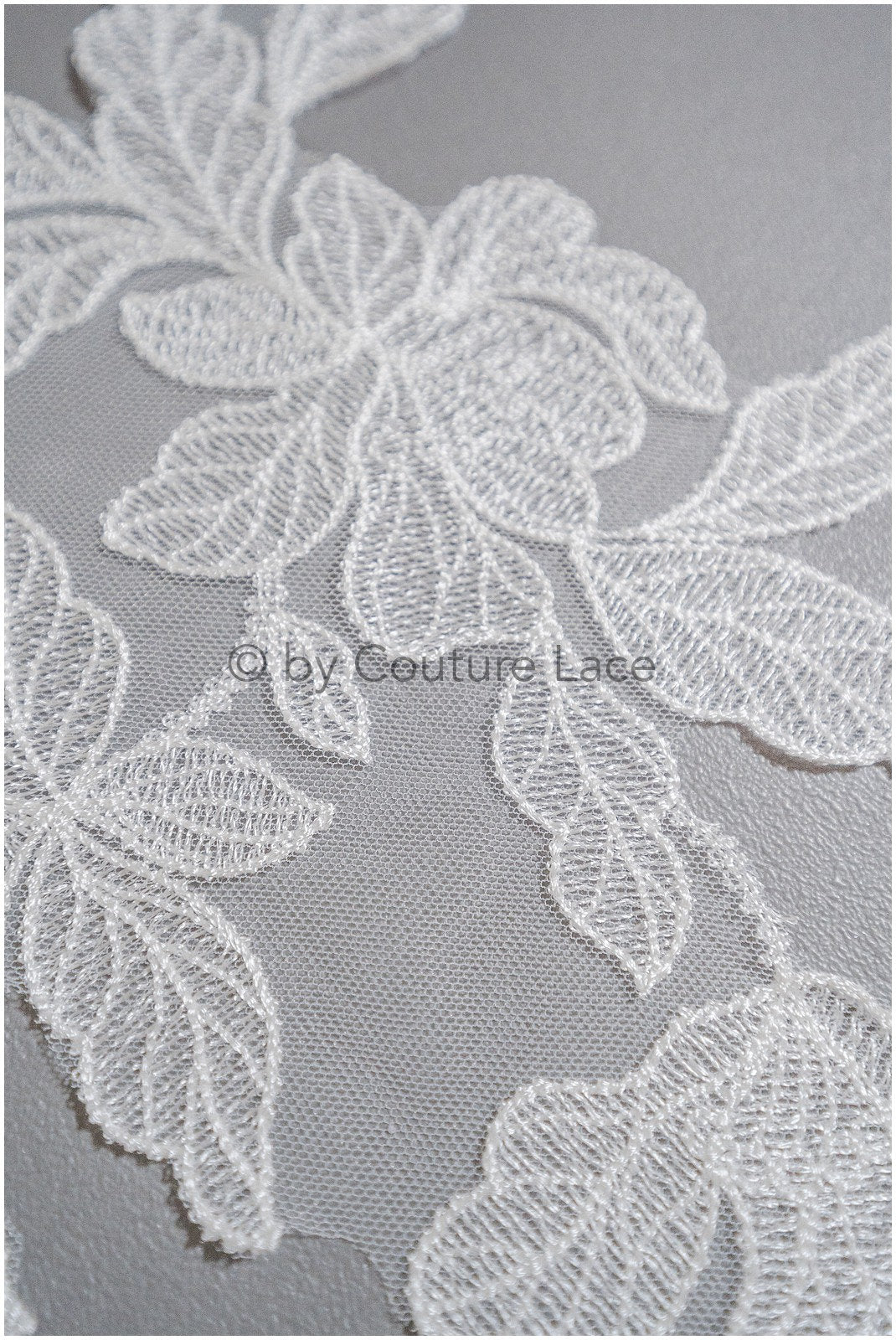 Romantischer Blattaufnäher, Spitzenblumen Applikation, Spitzen Applikation, Hochzeitskleid Spitzen Applikation, Braut Blumen Applikation// A20-194