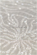 Perlen Spitze Stoff/ Perlen Brautkleid Spitze/ Couture Spitze Stoff/ Perlen Perlen Spitze// L19-060