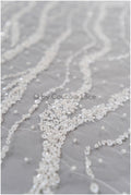 Handperlen Blume Brautspitze Off-White/ Couture Spitzenstoff/ schwere Perlen Hochzeit Spitze/ Designer Couture Spitze/ handgemachte Spitze// L20-355
