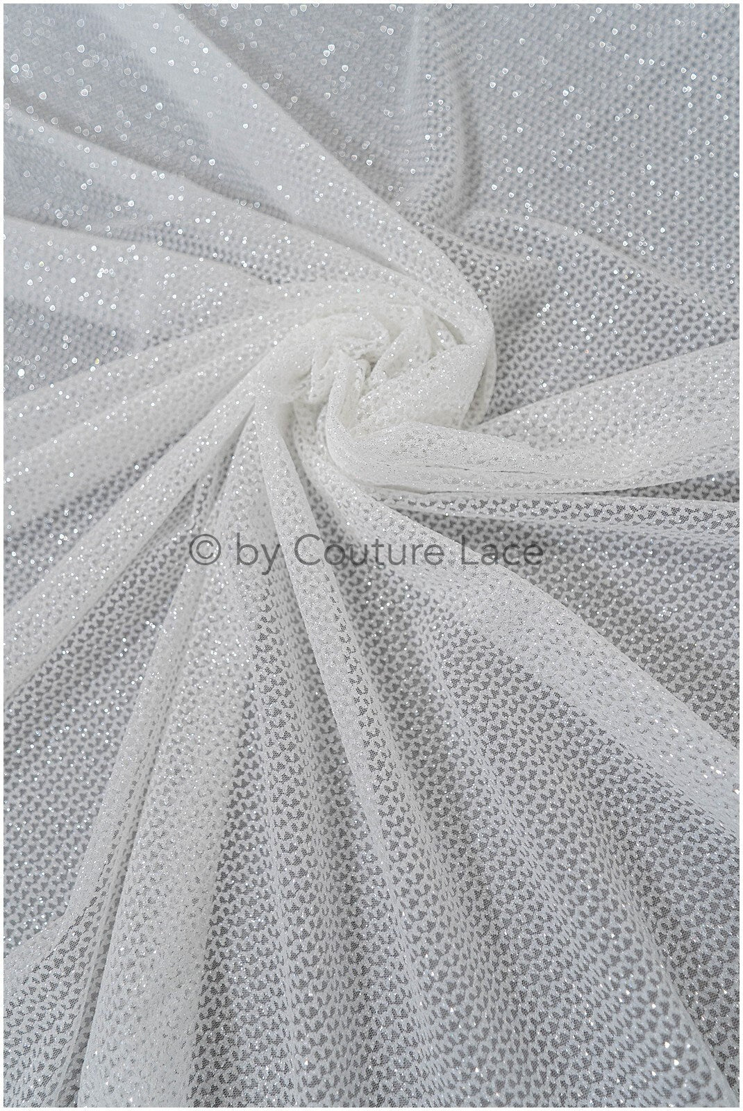 Exquisite glitter stretch tulle fabric/ off-white diamond/ elegant mesh tulle lace fabric/ shiny glitter bridal lace fabric/ flawless mesh tulle lace/ / R-030