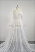 Exquisite glitter stretch tulle fabric/ off-white diamond/ elegant mesh tulle lace fabric/ shiny glitter bridal lace fabric/ flawless mesh tulle lace/ / R-030