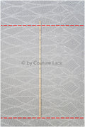 Perlen Spitzenstoff Off-White/ Couture Spitze Stoff/ Brautspitze Stoff mit Perlen/ Perlenspitze// L20-038