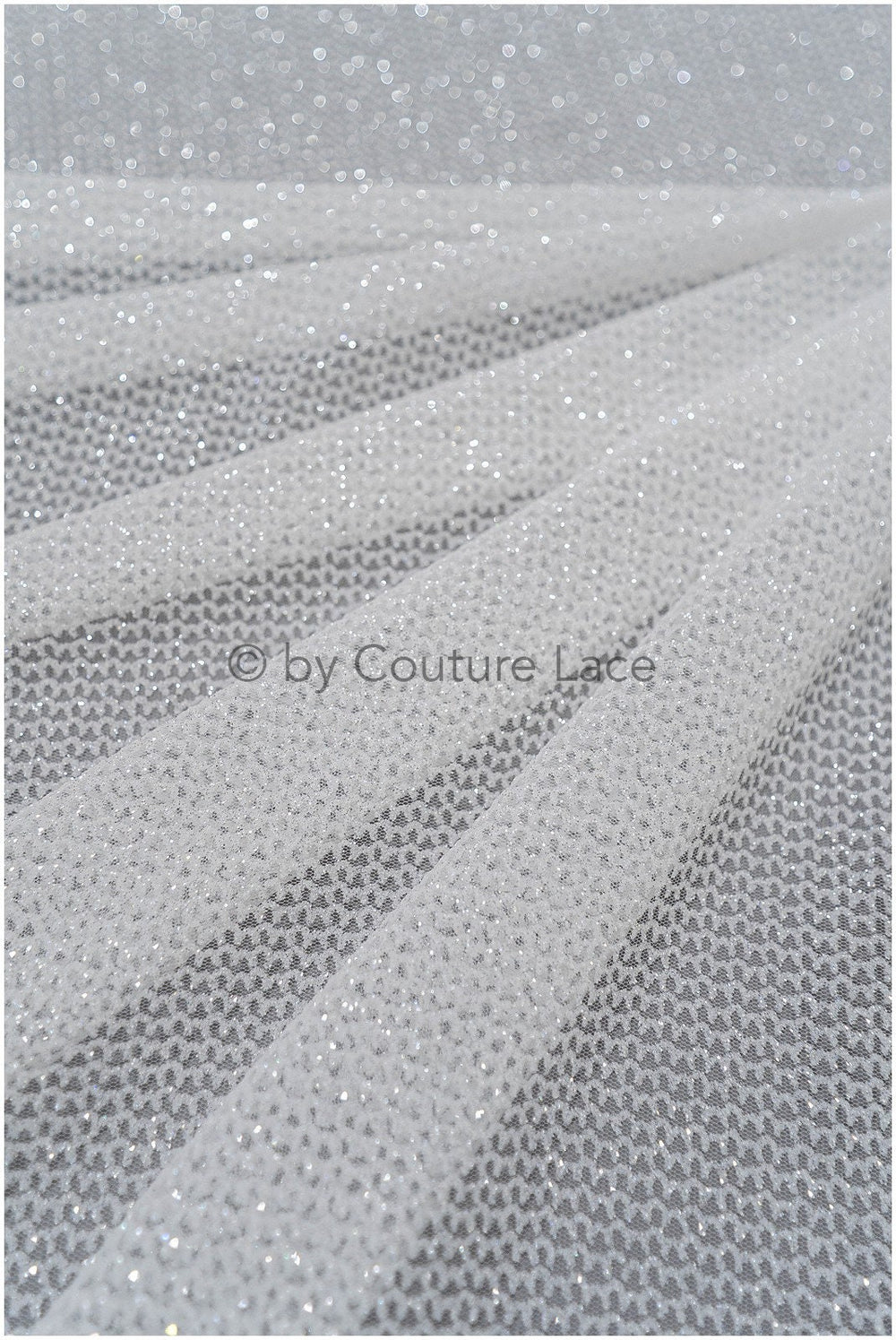 Exquisite glitter stretch tulle fabric/ off-white diamond/ elegant mesh tulle lace fabric/ shiny glitter bridal lace fabric/ flawless mesh tulle lace/ / R-030