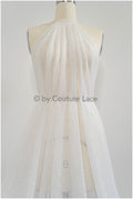Exquisite glitter stretch tulle fabric/ off-white diamond/ elegant mesh tulle lace fabric/ shiny glitter bridal lace fabric/ flawless mesh tulle lace/ / R-030