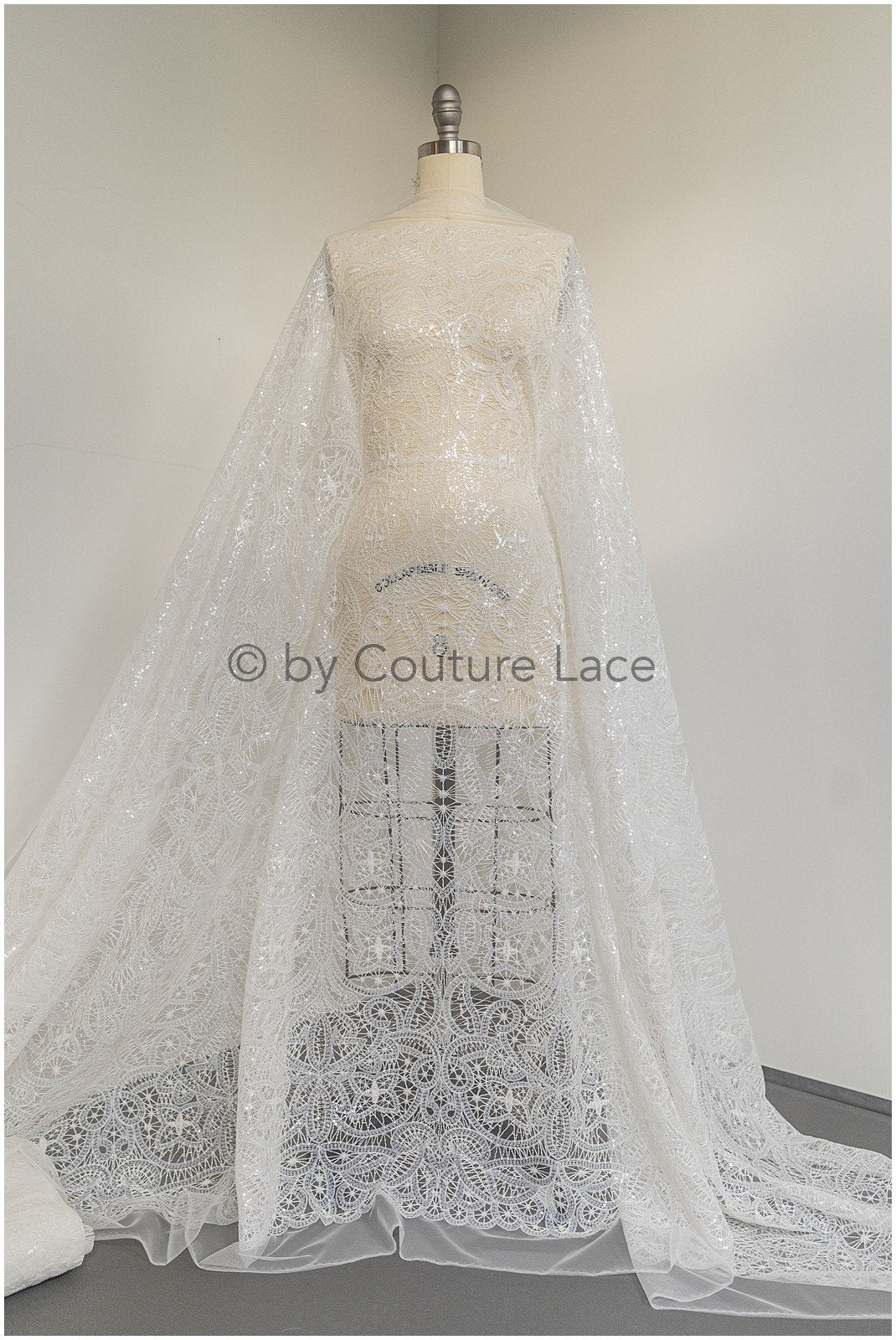 Ornament Braut Spitze Off-White/ Braut Spitzenstoff/ Boho Braut Spitze/ geometrische Hochzeit Spitze/ Couture Spitze// L17-116S