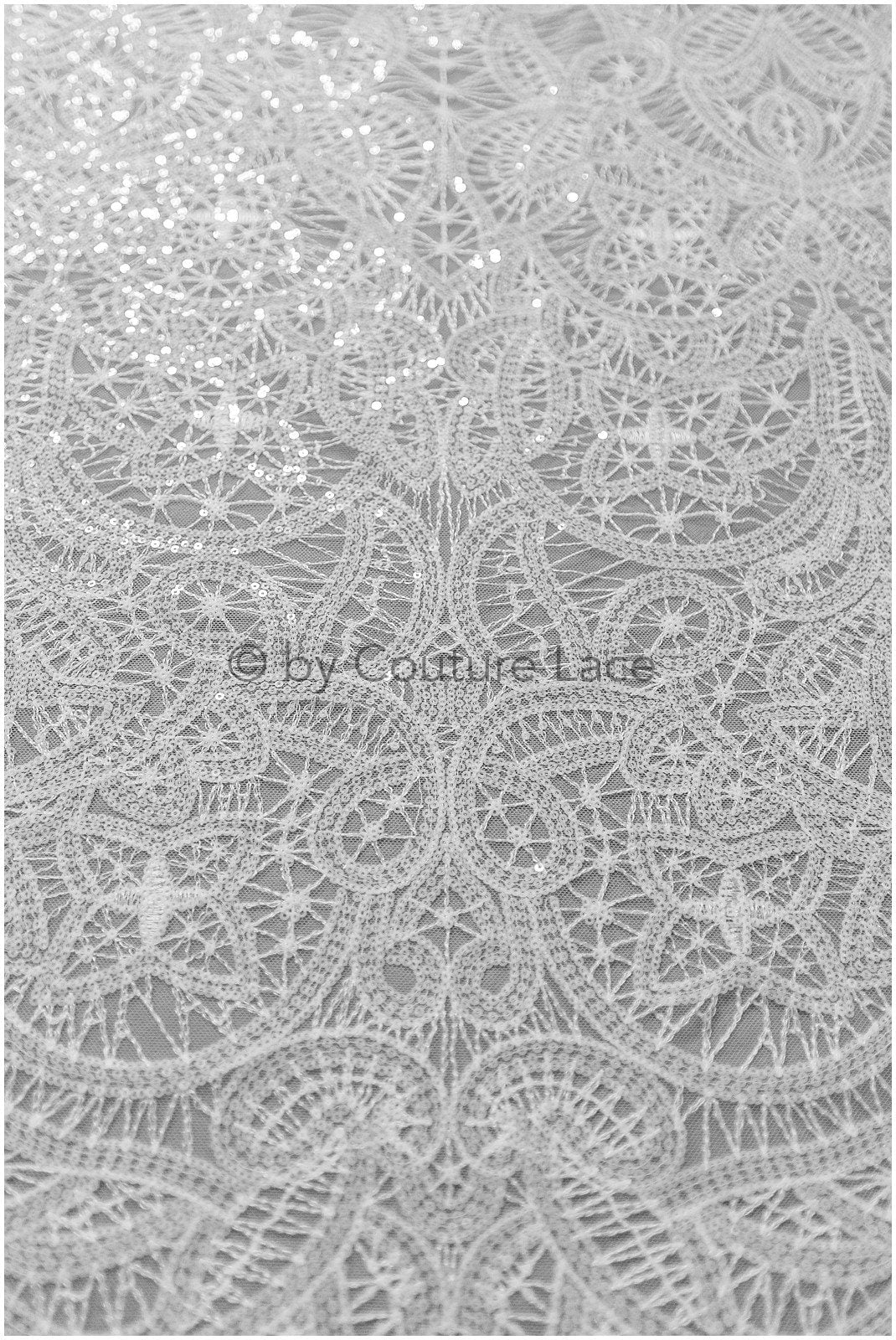 Ornament Braut Spitze Off-White/ Braut Spitzenstoff/ Boho Braut Spitze/ geometrische Hochzeit Spitze/ Couture Spitze// L17-116S