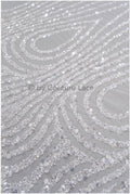 Perlen Braut Spitze Off-White/ Couture Spitzenstoff/ schwere Brautspitze/ Perlen Spitze// L20-354