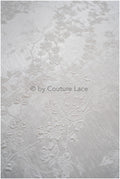 Bridal brocade fabric/ off-white light brocade fabric/ bridal jacquard/ floral bridal brocade// R-040