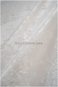 Bridal brocade fabric/ off-white light brocade fabric/ bridal jacquard/ floral bridal brocade// R-040