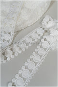 3yds Boho Lace Trim Off-White/ Bridal Lace Trim/ Polkadot Lace/ Bridal Lace// T20-104