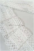 Boho Off-White Lace Trim/ Guipure Lace Trim/ Bridal Boho Lace Trim// T20-105