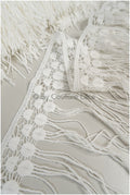 Boho fringe lace trim off-white/ Boho lace trim/ Bridal lace trim/ Boho dress lace trim// T20-108