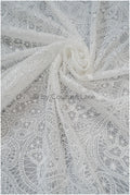 Boho bridal lace fabric off-white/ modern bridal lace fabric/ soft boho lace fabric// L20-116E