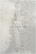 Boho fringe lace trim off-white/ Boho lace trim/ Bridal lace trim/ Boho dress lace trim// T20-108