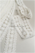 5 yds boho lace trim off-white/ floral guipure lace trim/ crocheted bridal lace trim// T20-109