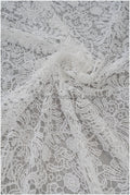 Crochet lace fabric for wedding dresses, boho macrame lace fabric for wedding dress// L20-383