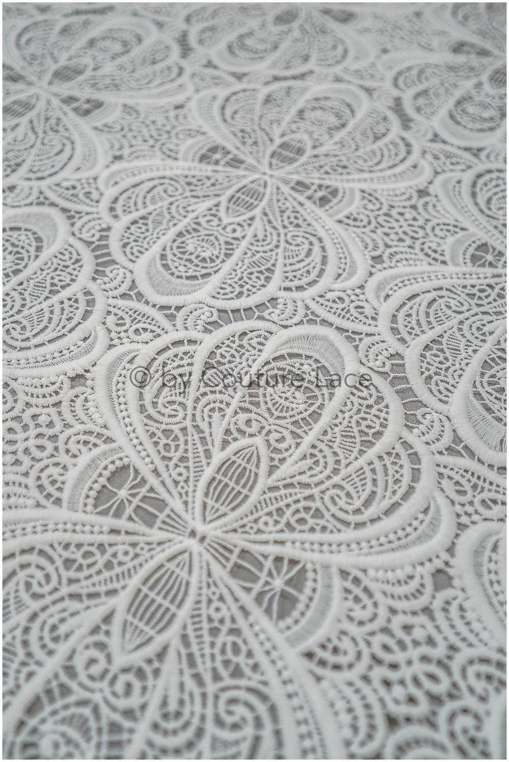 Guipure lace, crochet lace fabric, boho lace fabric, soft knitted lace fabric, macrame lace fabric// L20-387
