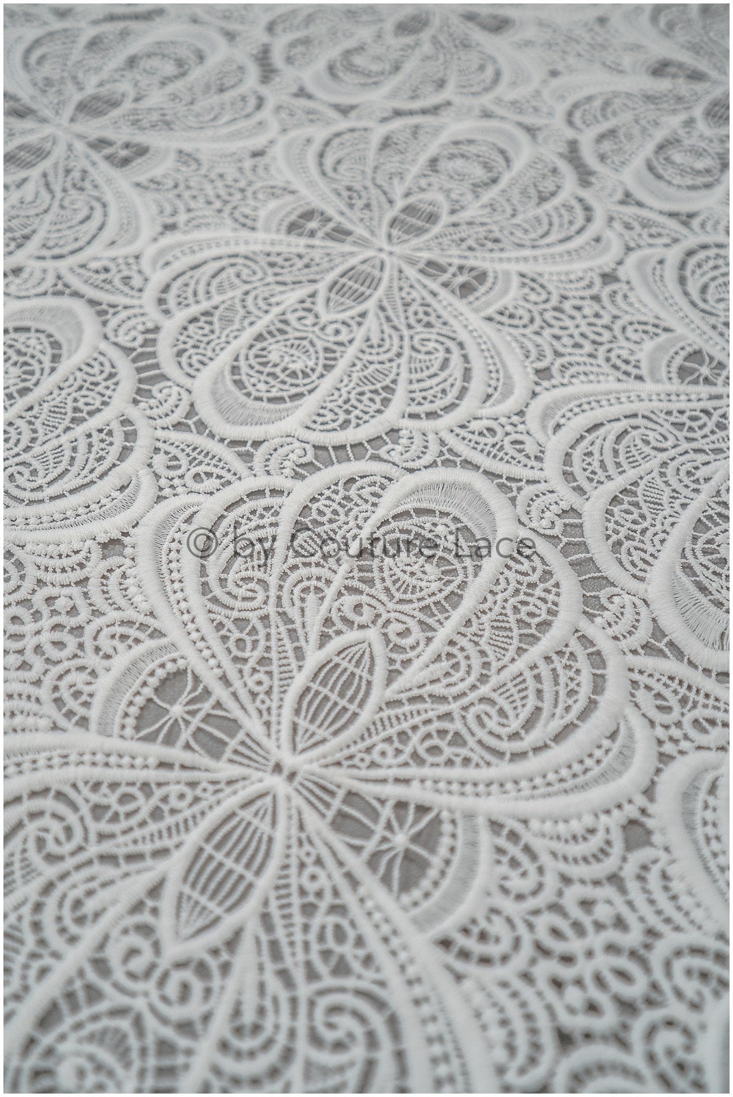 Guipure lace, crochet lace fabric, boho lace fabric, soft knitted lace fabric, macrame lace fabric// L20-387