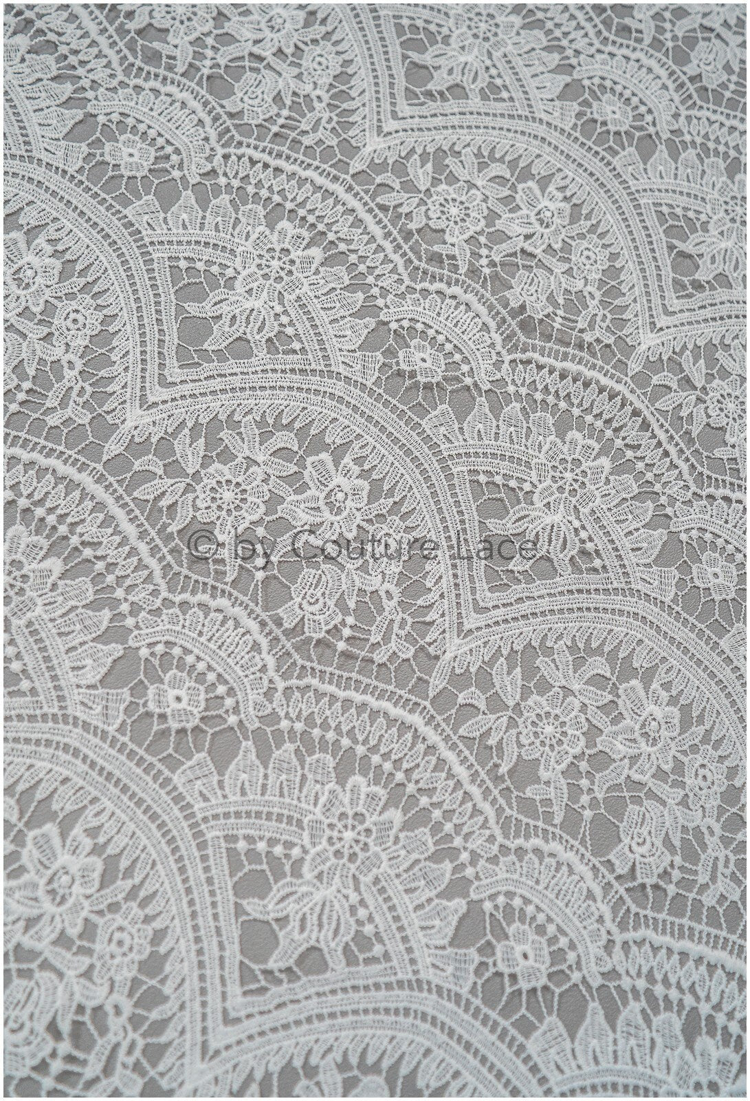Boho bridal lace off-white/ crocheted lace/ macrame lace for wedding dress/ boho lace fabric// L20-393