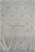 Braut Spitzenstoff mit Fransen, Hochzeitskleid Spitze mit Fransen, Artdeco Spitzenstoff für Brautkleider// L20-389