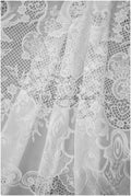 Crochet lace fabric, boho lace fabric, guipure boho bridal lace, chiffon lace fabric, vintage bridal lace, macrame lace// L20-392
