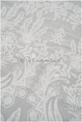 embroidered bridal lace fabric on chiffon base, chiffon wedding dress lace embroidery// L20-394