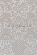 French Floral Lace/ Bridal Raschel Lace Off-White/ French Veil Lace/ Bridal Chanitilly Lace/ Boho Bridal Lace// L18-198