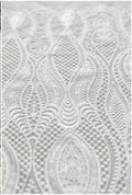 Braut Spitzenstoff Off-White/ Hochzeitskleid Spitze/ moderne geometrische Spitze/ Boho Hochzeitskleid/ Boho Spitze// L17-166