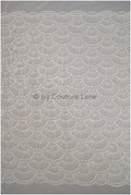 Artdeco Braut Spitzenstoff Off-White/ Pailletten Spitzenstoff für Brautkleider/ Pailletten Netzstoff// L20-333