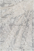 Embellished Patterned Lace Fabric Off-White/ Sequins Lace Fabric for Wedding Dresses/ Lace Fabric with Flowers &amp; Leaves// L20-339