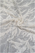 Perlen Spitzenstoff, Couture Spitzenstoff, schwere Hochzeitsspitze, gestreifter Spitzenstoff mit Perlen, moderner gestreifter Spitzenstoff// L20-345