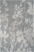 3D Blumen Spitzenstoff Off-White Silber/ Braut Spitzenstoff/ romantischer Blumen Spitzenstoff/ Hochzeit Spitzenstoff// L20-368