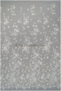 3D Blumen Spitzenstoff Off-White Silber/ Braut Spitzenstoff/ romantischer Blumen Spitzenstoff/ Hochzeit Spitzenstoff// L20-368