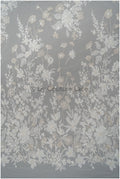 3D Blumen Spitzenstoff Off-White Silber/ Braut Spitzenstoff/ romantischer Blumen Spitzenstoff/ Hochzeit Spitzenstoff// L20-368
