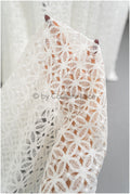 Geometrische Spitze, Gehäkelte Spitze, Boho Spitzenstoff, weiche französische Spitze, Makramee Spitzenstoff, Braut Spitzenstoff// L20-388