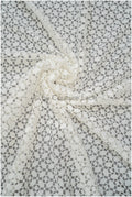 Crochet lace off-white/ Boho bridal lace fabric/ soft French lace/ Macrame lace fabric/ Bridal lace fabric// L20-386