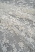 French 3D lace fabric off-white/ couture lace fabric with 3D flowers/ delicate bridal lace fabric/ bridal lace// L20-371