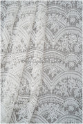 Boho bridal lace off-white/ crocheted lace/ macrame lace for wedding dress/ boho lace fabric// L20-393