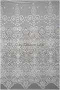 Bridal lace fabric off-white/ chiffon lace fabric for wedding dress/ crocheted lace/ boho lace fabric// L20-374