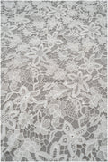 Florale Boho Spitze Off-White/ Gehäkelter Spitzenstoff/ Boho Spitze/ Makramee Spitzenstoff/ gestrickter Spitzenstoff mit Blumen// L20-390