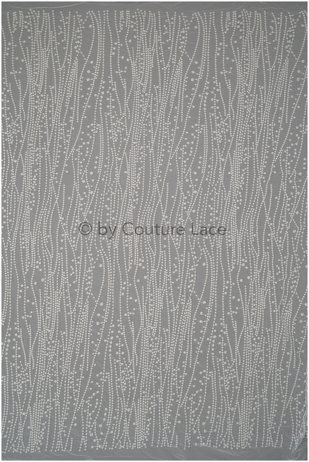 Spitzenstoff mit Linien & Punkten/ wellenförmiger Braut Spitzenstoff Off-White/ Boho Hochzeitskleid Spitze/ Braut Spitzenstoff/ Vintage Hochzeitskleid Spitze// L20-379
