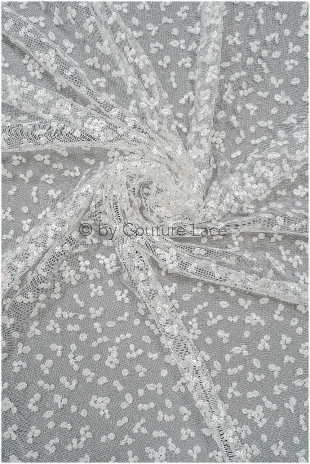 Braut Spitze Stoff mit Polka Dot/ Braut Spitze Off-White/ Braut Dot Spitze/ Brautspitze mit Punkten// L20-397