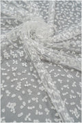 Braut Spitze Stoff mit Polka Dot/ Braut Spitze Off-White/ Braut Dot Spitze/ Brautspitze mit Punkten// L20-397
