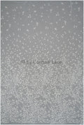 Beautiful pearl lace fabric with small leaves/ Couture lace fabric off-white/ Bridal lace with branches &amp; leaves// L20-401