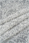 Beautiful pearl lace fabric with small leaves/ Couture lace fabric off-white/ Bridal lace with branches &amp; leaves// L20-401