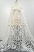 Boho lace fabric off-white/ cotton bridal lace/ vintage bridal lace// L20-403