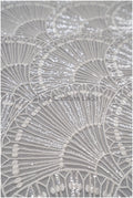 Artdeco Braut Spitzenstoff Off-White/ Pailletten Spitzenstoff für Brautkleider/ Pailletten Netzstoff// L20-333